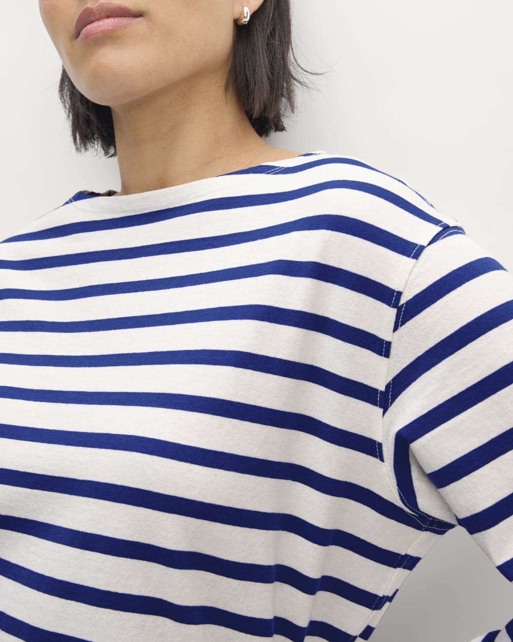 The Mariner Dress | Bone / Mazarine Blue