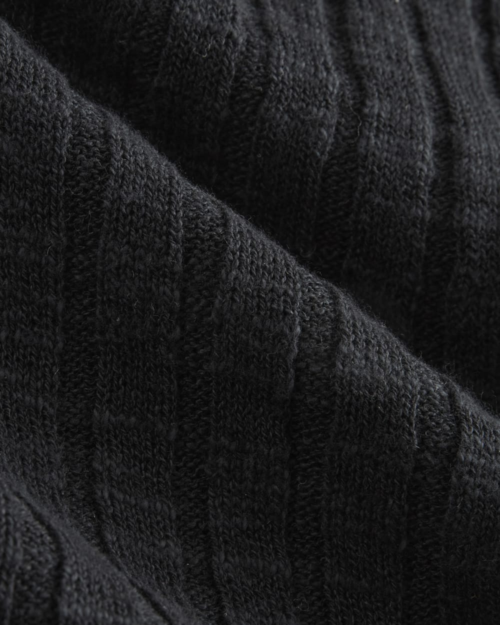 The Column Dress in Cotton Linen | Black