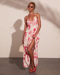 Harbor Nights Tropical Novelty Print Maxi Dress