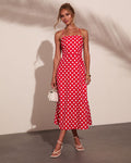 Coastal Charm Polka Dot Midi Dress