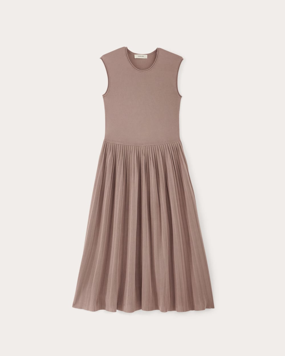The Knit Pleated Dress | Dusty Rose