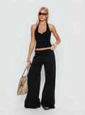 Dodie Wide Leg Pants Washed Black
