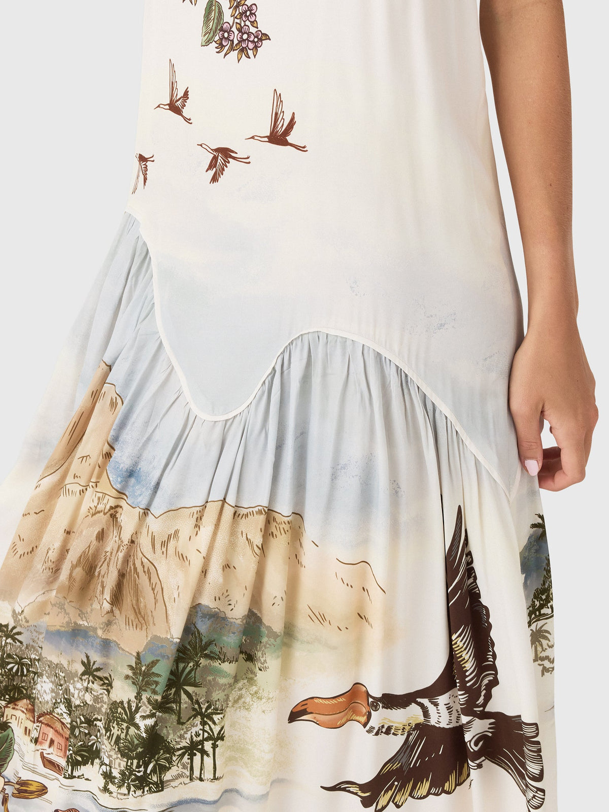 Farm Rio Women's Toile De Rio Sleeveless Maxi Dress