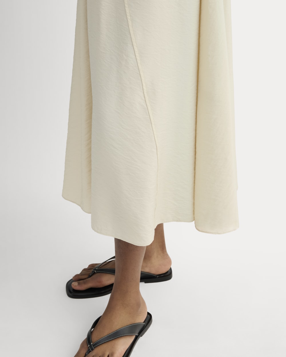 The V-Neck Dress in SoftLuxe | Sandshell