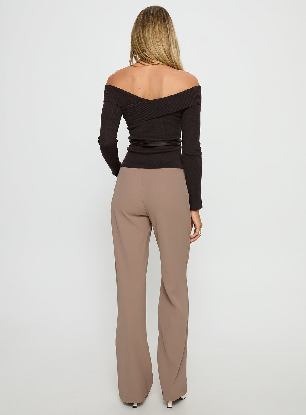 Narratives Wrap Tie Trouser Pant Taupe