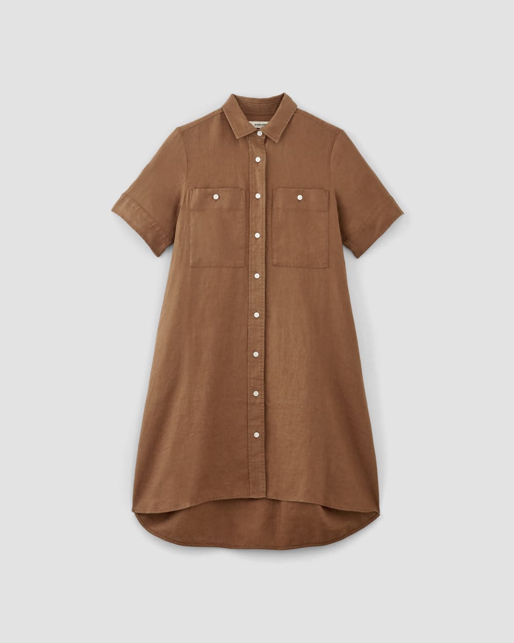 The Daytripper Dress in Linen | Carob Brown