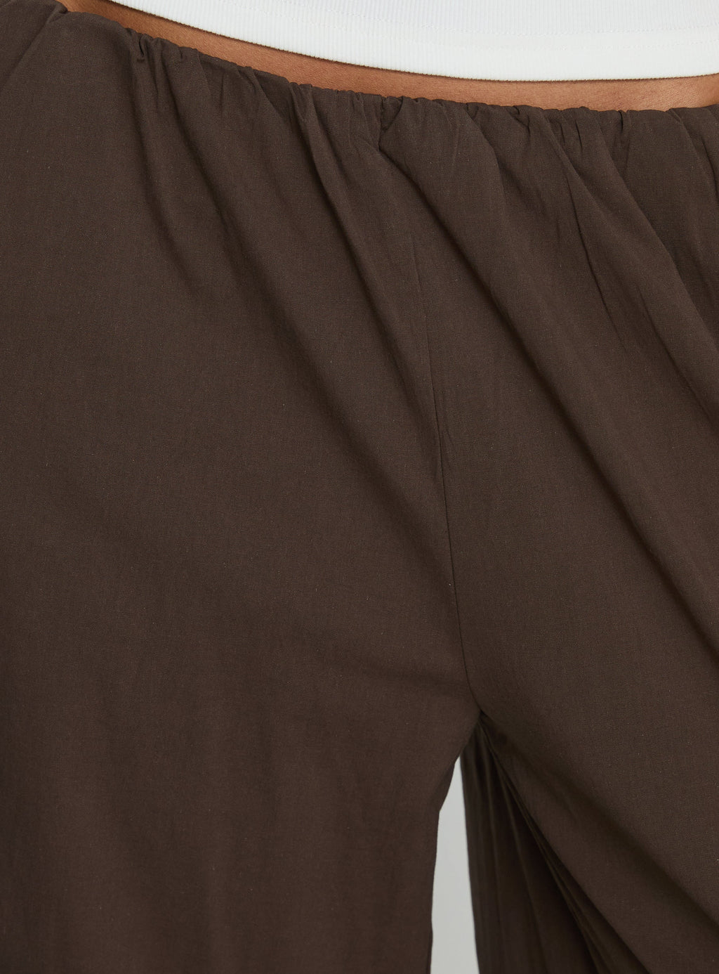 Lunea Concealed Waistband Pants Brown