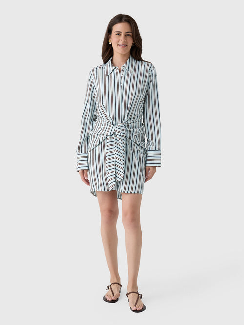 ALC Women's Mia Striped Mini Shirtdress