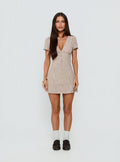 Loveliness Romper Brown Check