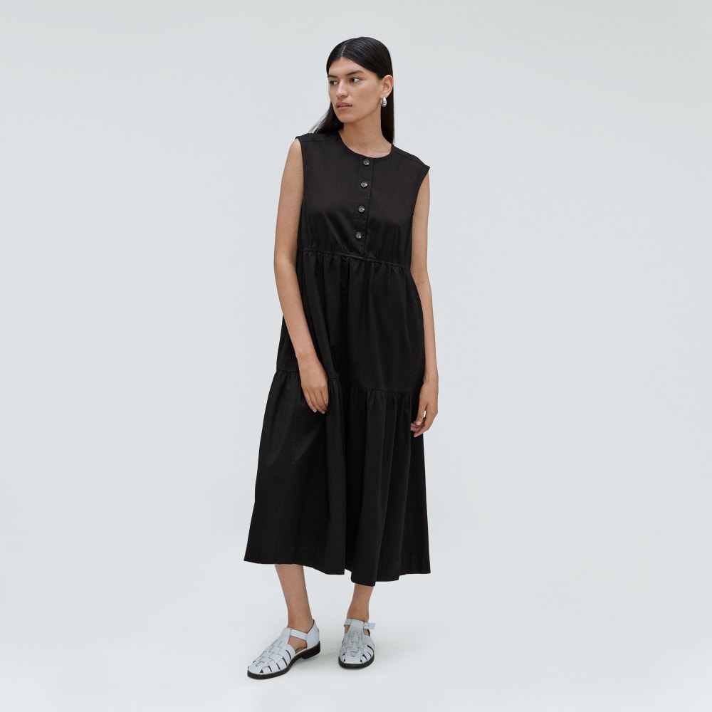 The Tiered Midi Dress | Black