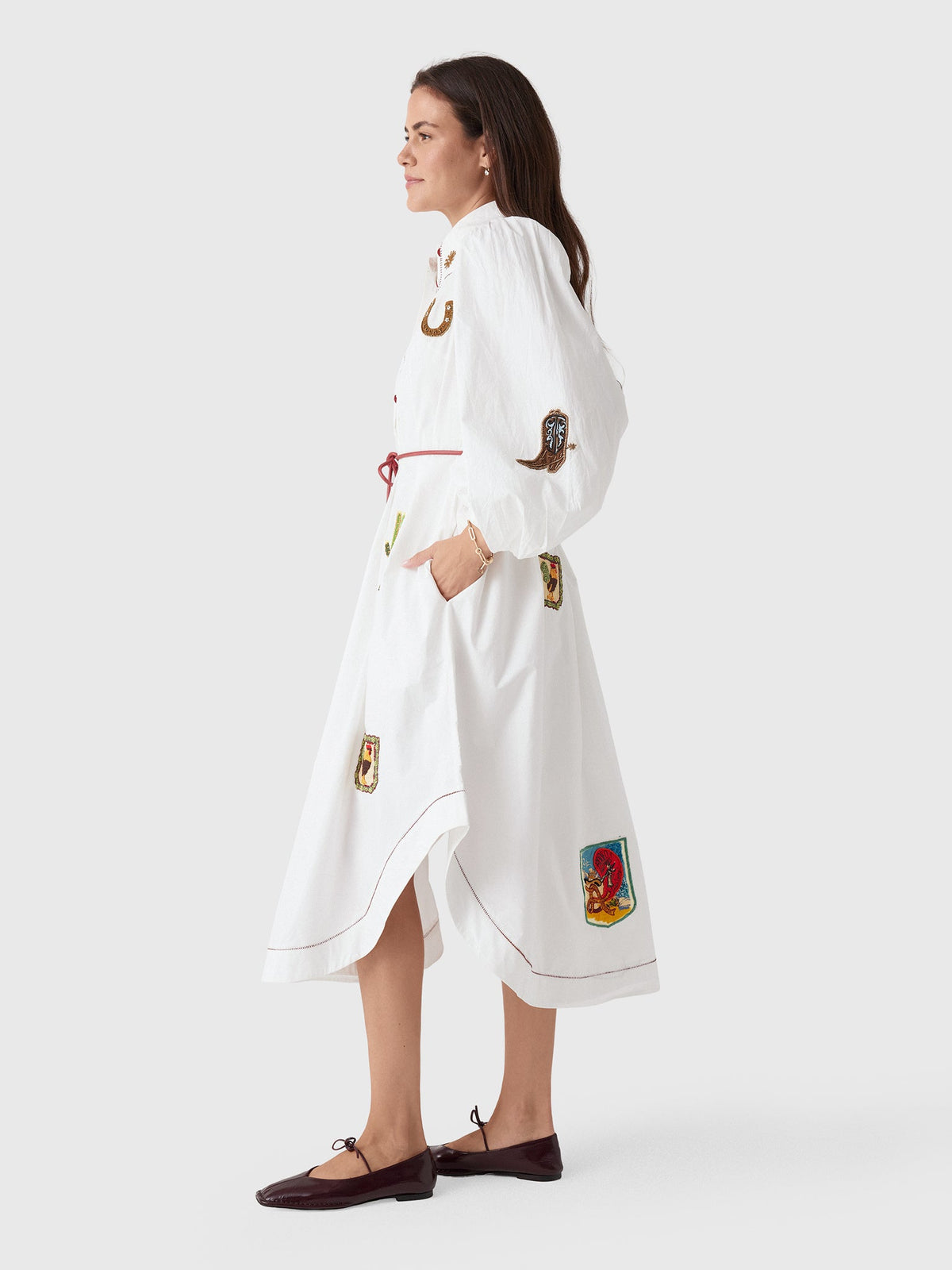 Alemais Women's Westwood Embellished Shirtdress