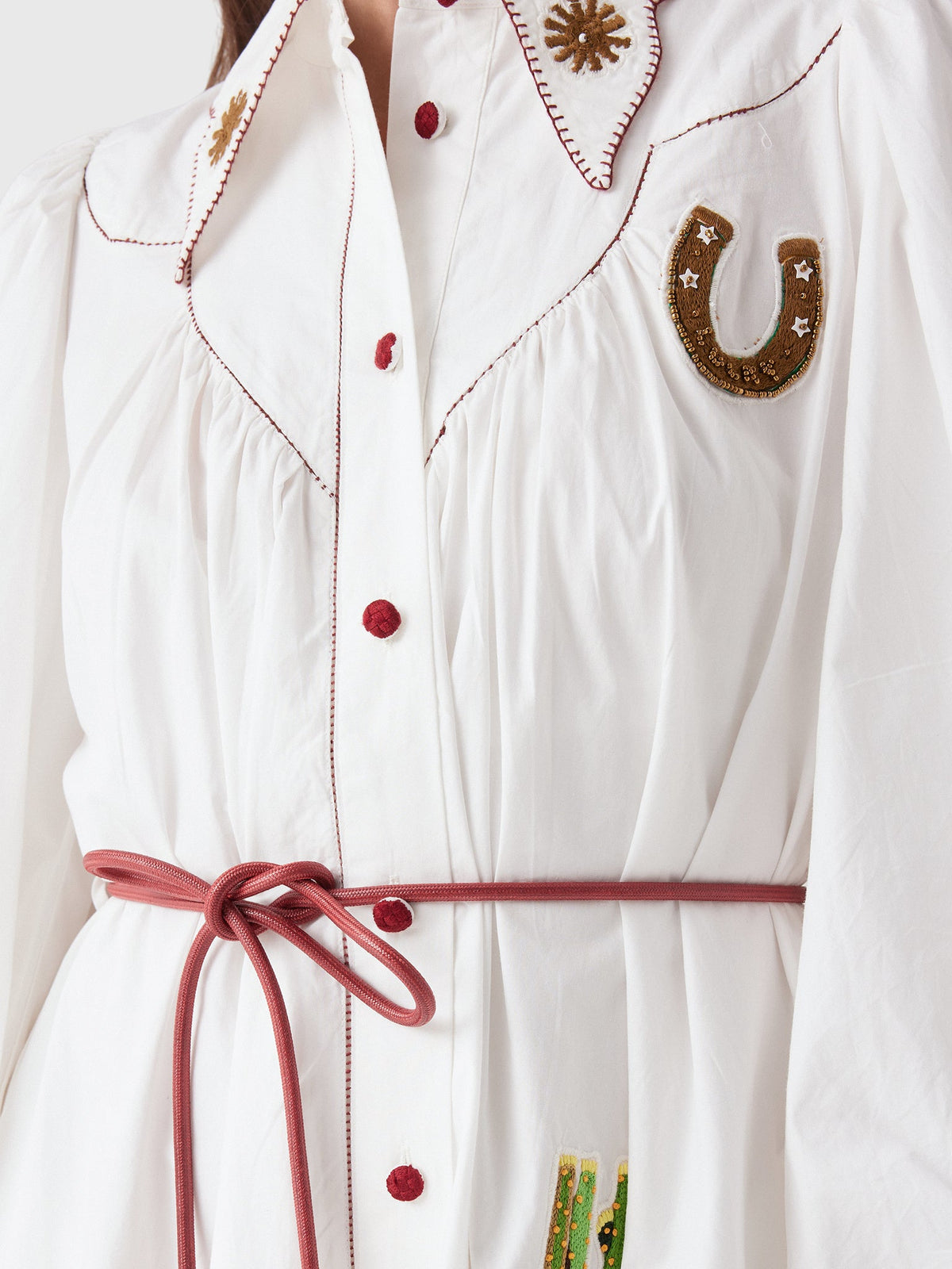 Alemais Women's Westwood Embellished Shirtdress