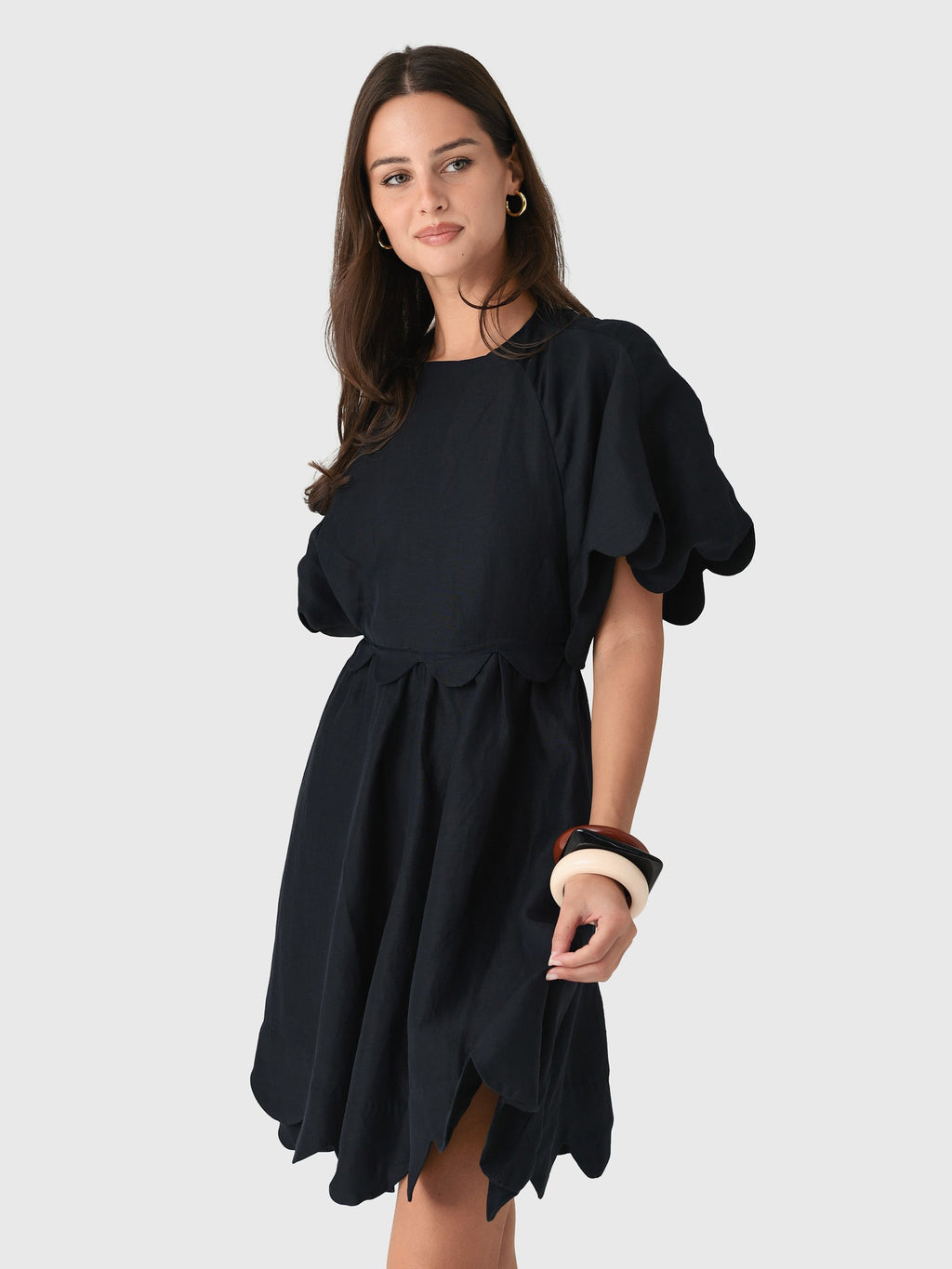Rosie Assoulin Women's Scalloped Buttercup Dress