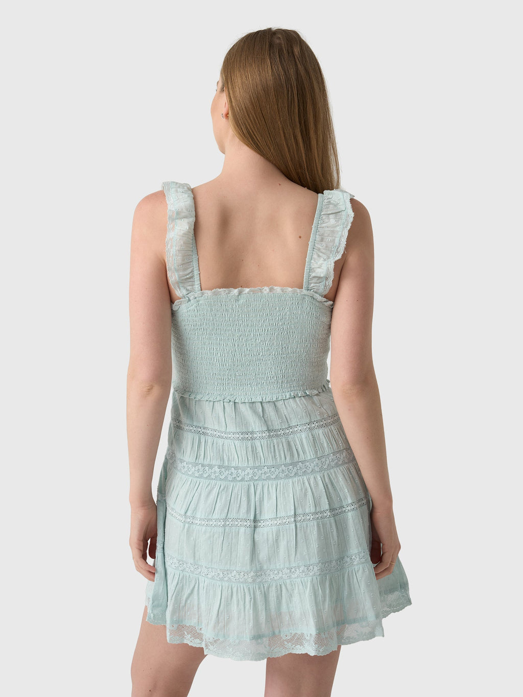 LoveShackFancy Women's Colbera Lace-Trimmed Cotton Mini Dress