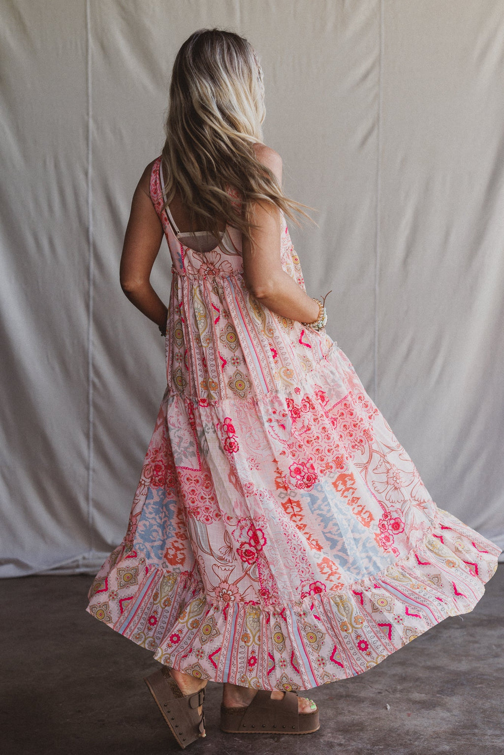Maris Maxi Dress - Coral
