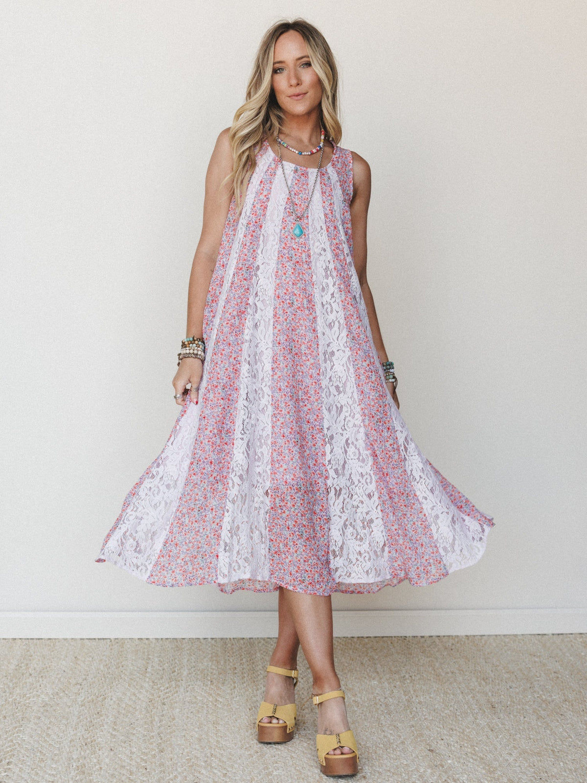 Bloom Wave Dress - Lilac
