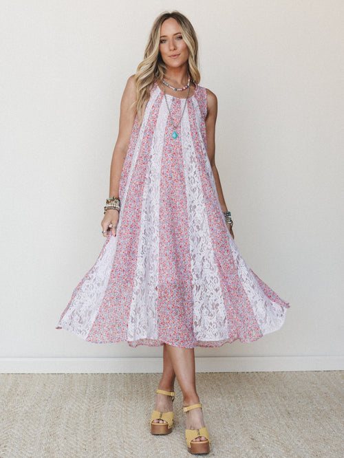 Bloom Wave Dress - Lilac