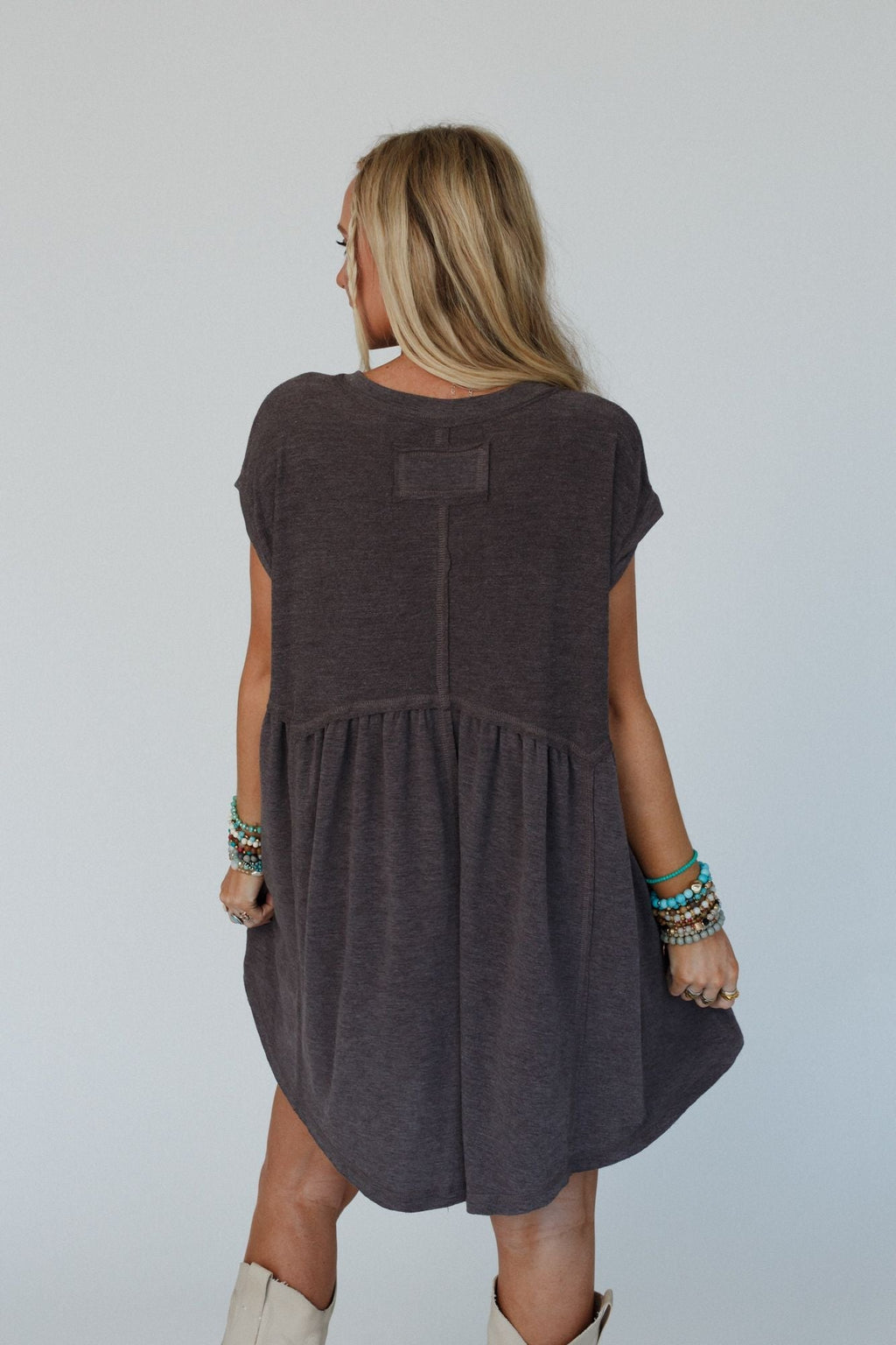 The Nest Sweet Nothings Baby Doll  -Dress Charcoal