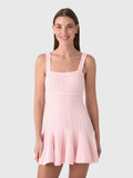 LoveShackFancy Women's Tabatha Stretch Pointelle Mini Dress