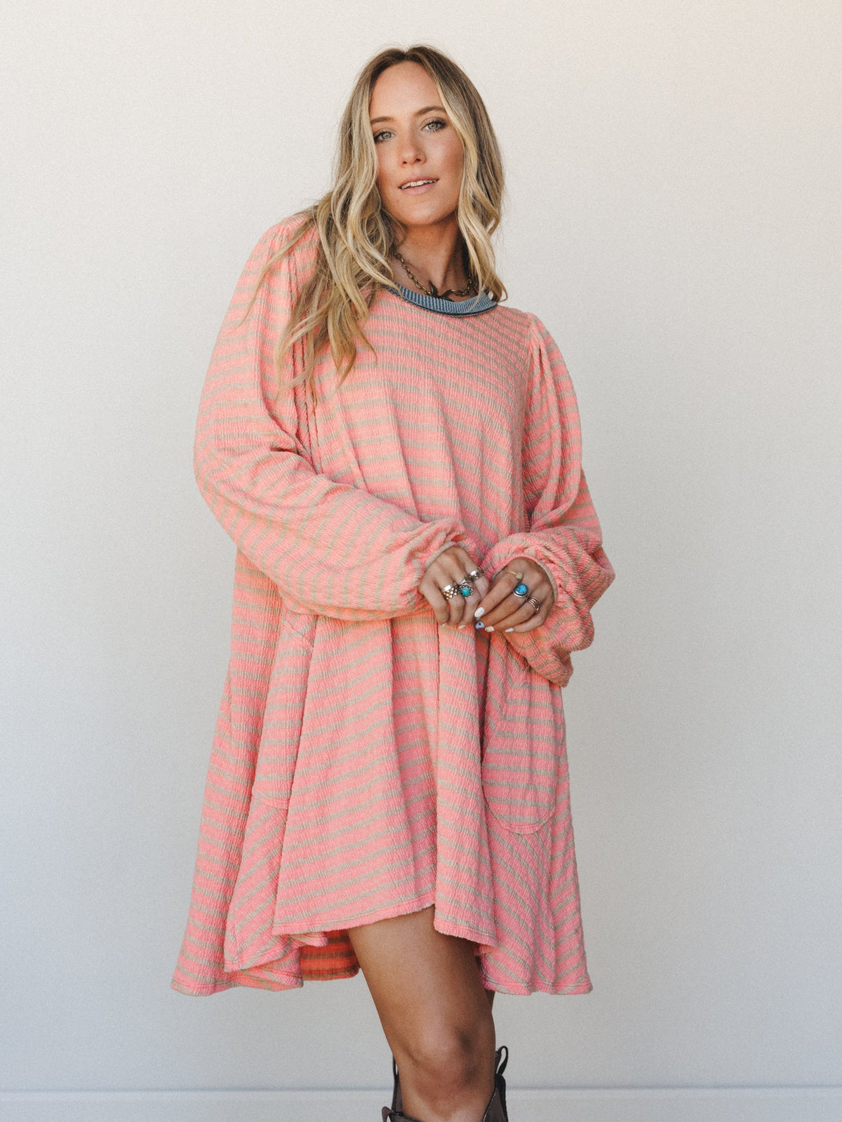 The Nest Good Feels Dress - Peach
