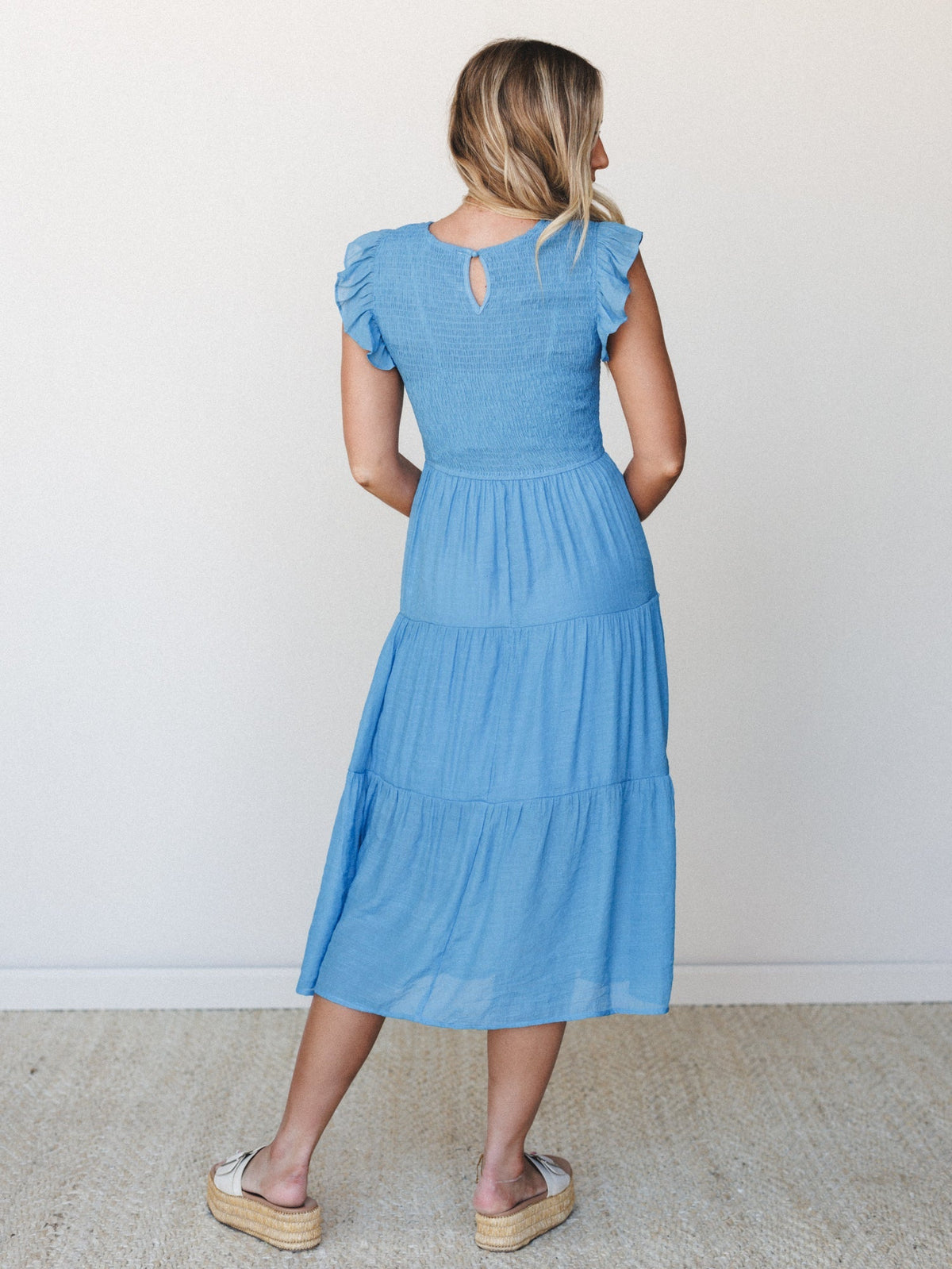 On The Town Maxi Dress - Cornflower