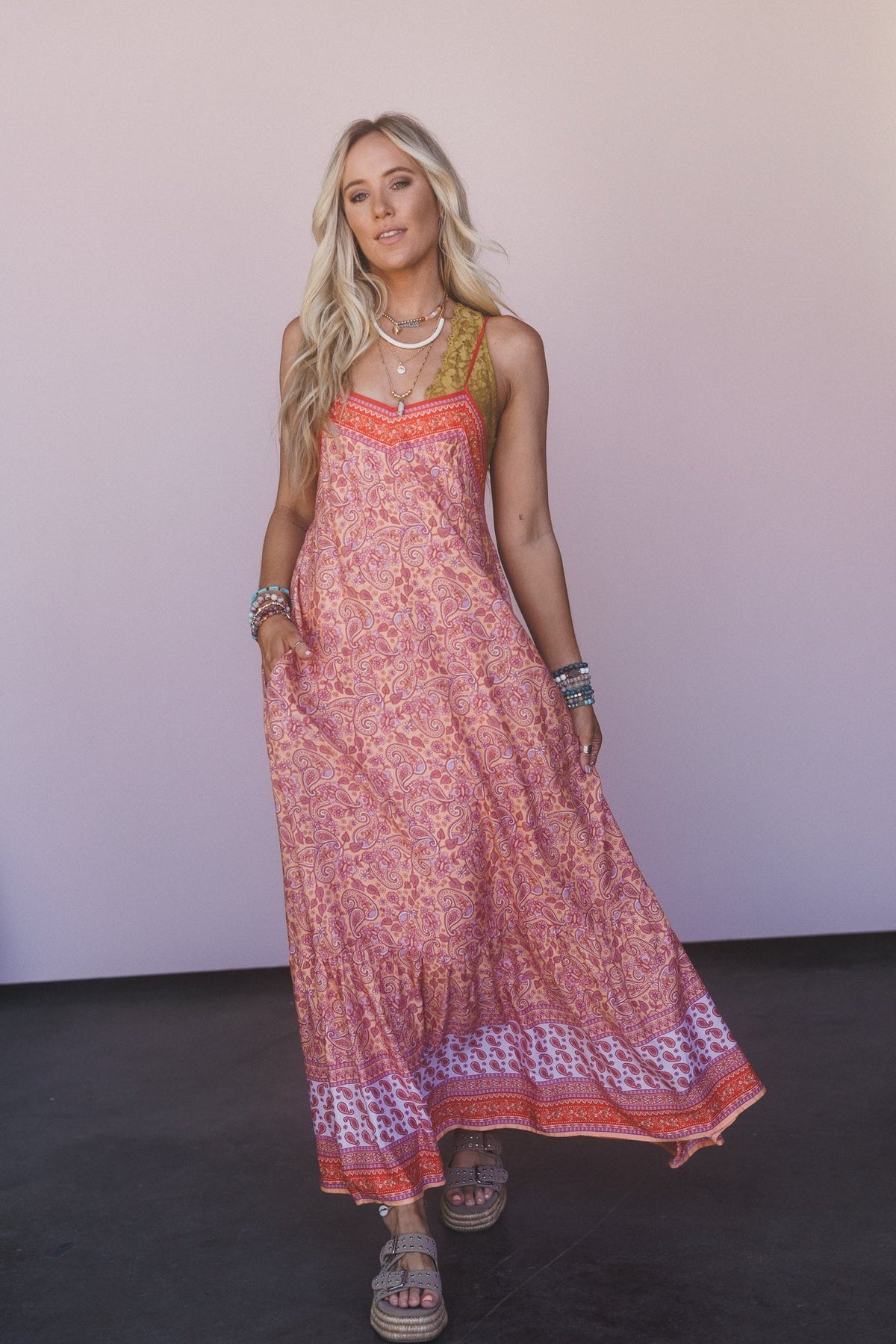 The Nest Forever Wild Maxi Dress - Orange Floral - Pre Order