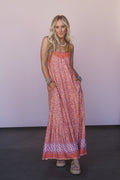 The Nest Forever Wild Maxi Dress - Orange Floral - Pre Order