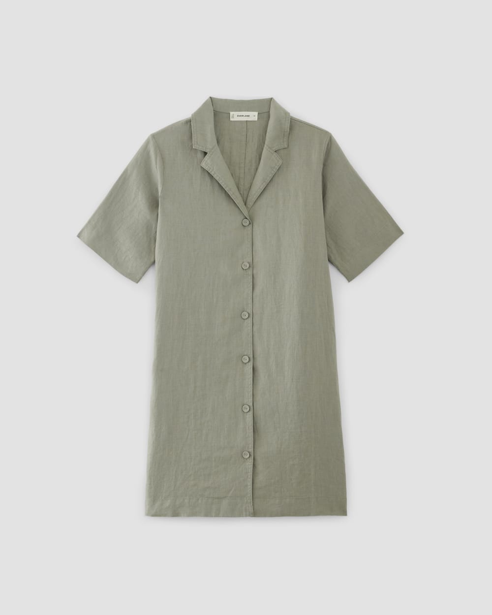 The Shirtdress in Linen | Sage Green