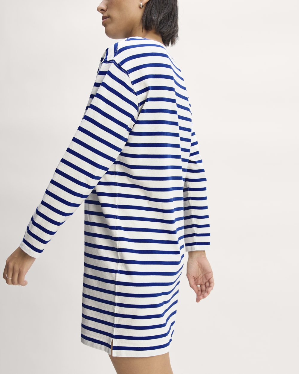 The Mariner Dress | Bone / Mazarine Blue