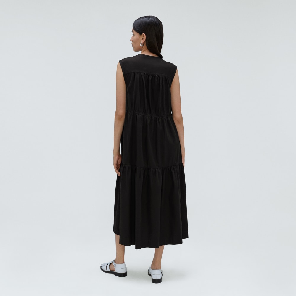 The Tiered Midi Dress | Black