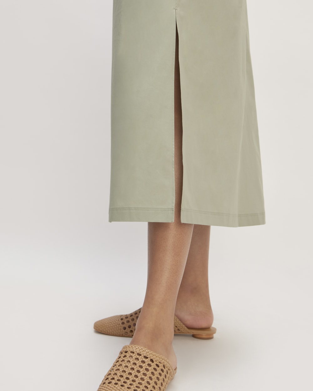 The Supima® High-Neck Riviera Dress | Sage Green