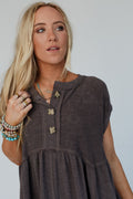 The Nest Sweet Nothings Baby Doll  -Dress Charcoal